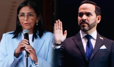 Delcy Rodríguez y Abelardo De La Espriella.