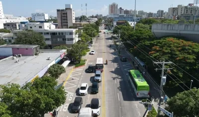 La siembra se realizó en la calle 72  entre las carreras 38 y 60.
