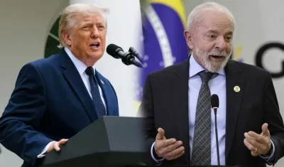Donald Trump y Luiz Inácio Lula da Silva.