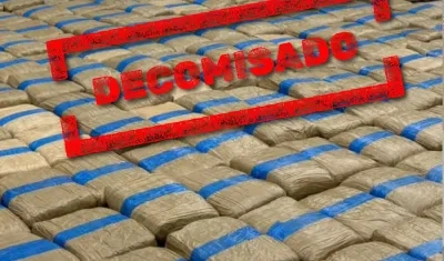 Marihuana incautada por las autoridades de Ecuador. 