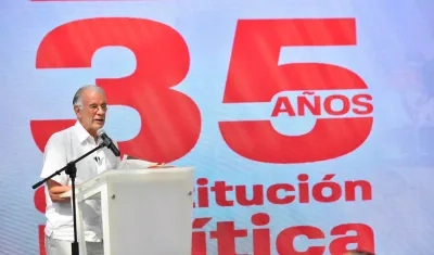 Eduardo Verano, gobernador del Atlántico.