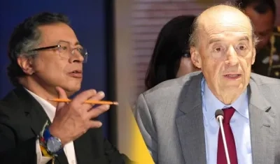 El Presidente Petro y Álvaro Leyva Durán.