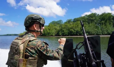 El jefe del Comando Sur de Estados Unidos, Francis L. Donovan, en Ecuador