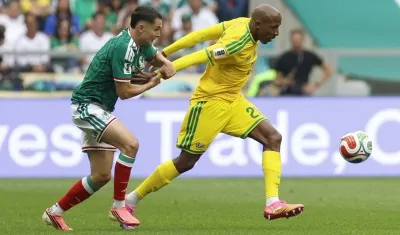 El jugador Jayden Adams durante un partido del Mundial de la FIFA 2026 contra México.