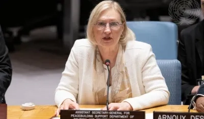 Elizabeth Spehar, subsecretaria general de consolidación y apoyo a la paz de la ONU