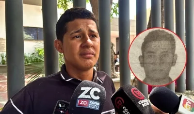 Giovanni Parejo y en el círculo su padrastro Ulfran Sánchez Moreno. 