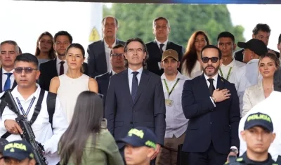 El Alcalde de Medellín, Federico Gutiérrez y el Presidente electo Abelardo De La Espriella.
