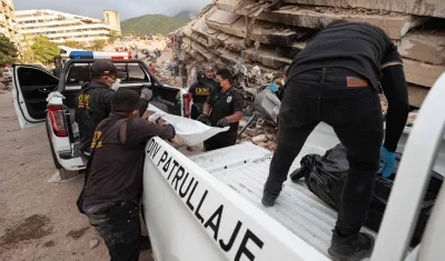 Funcionarios del Cicpc en La Guaira.