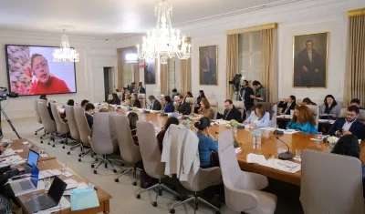 Gustavo Petro estuvo conectado de manera telemática en el consejo para la gestión del riesgo.