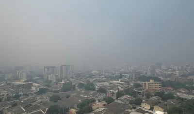 Humo que afecta a Barranquilla.