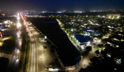 Iluminación led en la red de alumbrado público en el barrio El Pueblo. 