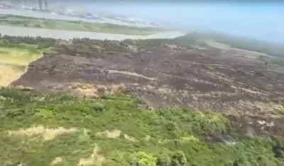 Así se encuentra la zona.