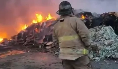 Incendio en el Centro Empresarial Ferrari Park