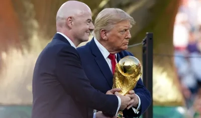 Gianni Infantino y Donald Trump.