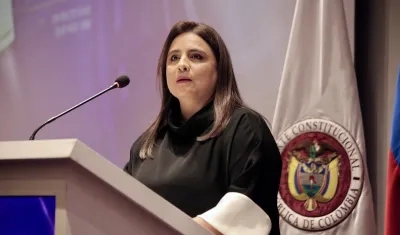 La magistrada Paola Meneses, presidenta de la Corte Constitucional.