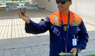 Las labores se cumplieron con drones.