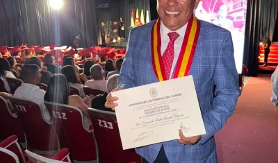 Leonardo Reales en el homenaje de reconocimiento