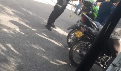 Lugar donde se presentó el homicidio en el barrio Renacer de Soledad. 