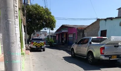 Lugar donde se presentó el ataque extorsivo este miércoles. 
