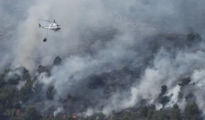 Incendios forestales en España.