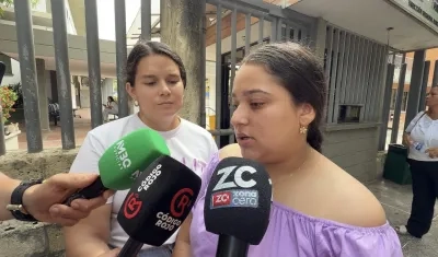 Aliana Duque, mamá de la niña. 