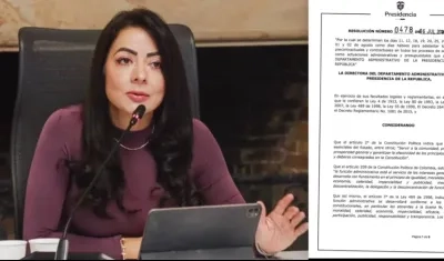 Nhora Yhanet Mondragón y la resolución que lleva su firma