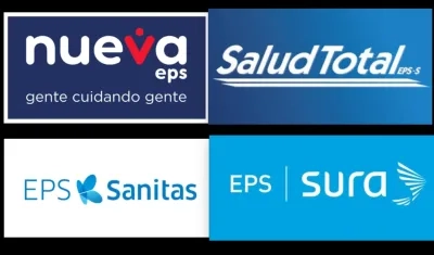 Nueva EPS, SaludTotal, Sanitas E·PS y Sura EPS
