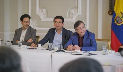 Iván Cepeda y Gustavo Petro.