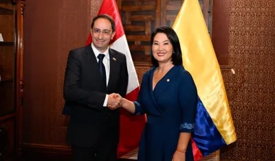 Presidenta electa peruana Keiko Fujimori y el vicepresidente electo José Manuel Restrepo