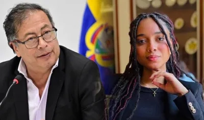 Presidente Gustavo Petro y Juliana Guerrero. 