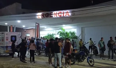 Fachada del Hospital de Puerto Colombia. 