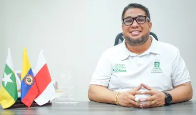 Plinio Cedeño, alcalde de Puerto Colombia. 