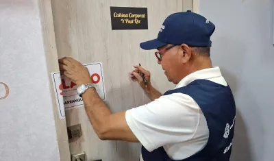 Uno de los centros estéticos cerrados.