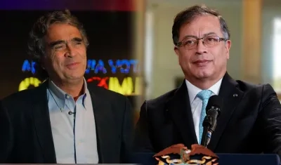 Sergio Fajardo y el Presidente Gustavo Petro.