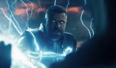 La pelea de Thor contra Doctor Doom.