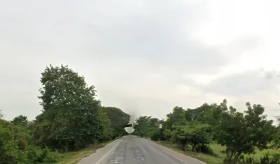 Vía Oriental, en zona rural de Ponedera, donde ocurrió el accidente. 
