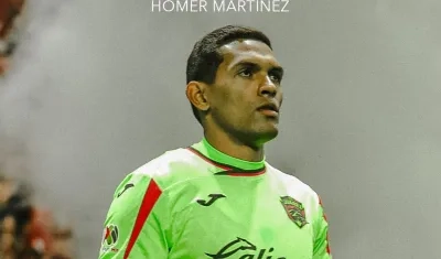 Homer Martínez viene de jugar un año en el Juárez FC.