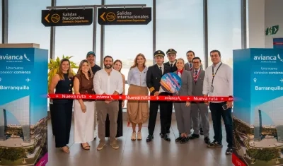 Inauguración de la nueva ruta de Avianca.
