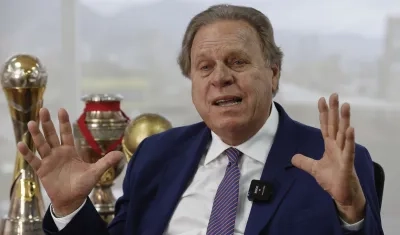 Ramón Jesurun, presidente de la Federación Colombiana de Fútbol. 