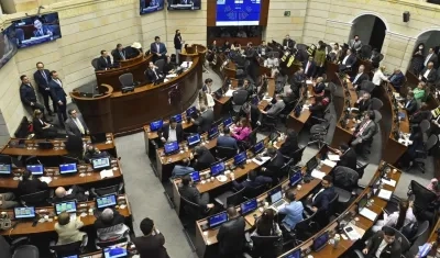 Aspecto del Senado de la República. 