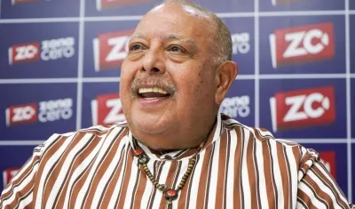 Juan Piña en la redacción de Zona Cero. 