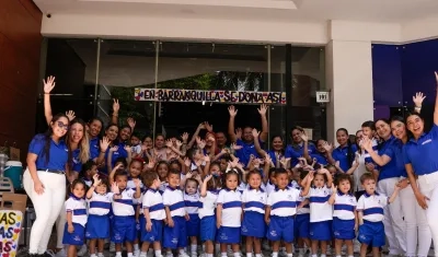 Niños del Jardín Infantil de Cajacopi. 