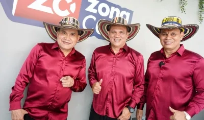 Alfredo Enrique, Dino y Walfredo Gutiérrez, líderes de la agrupación Los Corraleros Dinastía Gutiérrez.