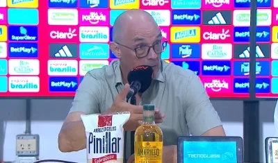 El técnico de Junior, Alfredo Arias.