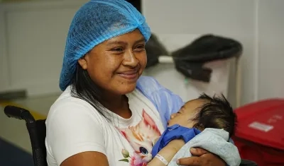 Beneficiarios de la jornada de atención desarrollada por la Fundación Operación Sonrisa