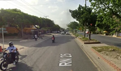 Calle 30, en Soledad, donde una persona perdió la vida. 