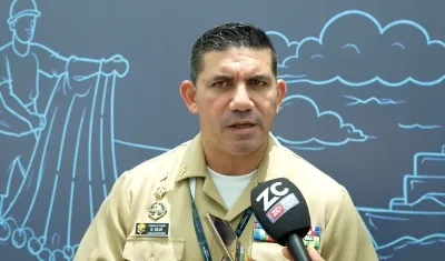 Capitán de fragata Bernardo Silva Florez, capitán del Puerto de Barranquilla.