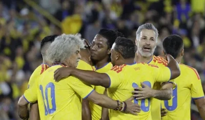 Carlos Valderrama, Fredy Guarín y Mario Alberto Bedoya