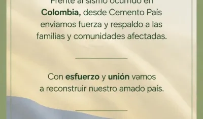 El mensaje de Cemento País.