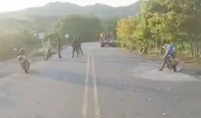 Cierre en el sur de Bolívar.